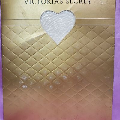 Victoria's Secret Lingerie For Legs Thigh High Garter Stockings Sz M Cream Vtg